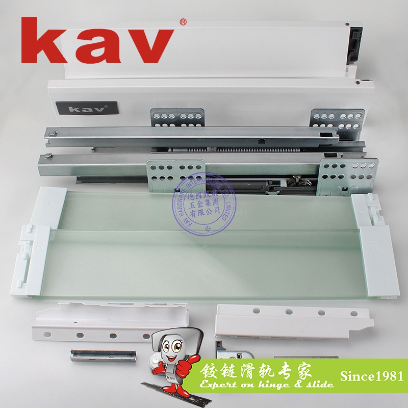 H型豪华百变阻尼骑马抽滑轨 低抽屉 H=68 E660H05-3