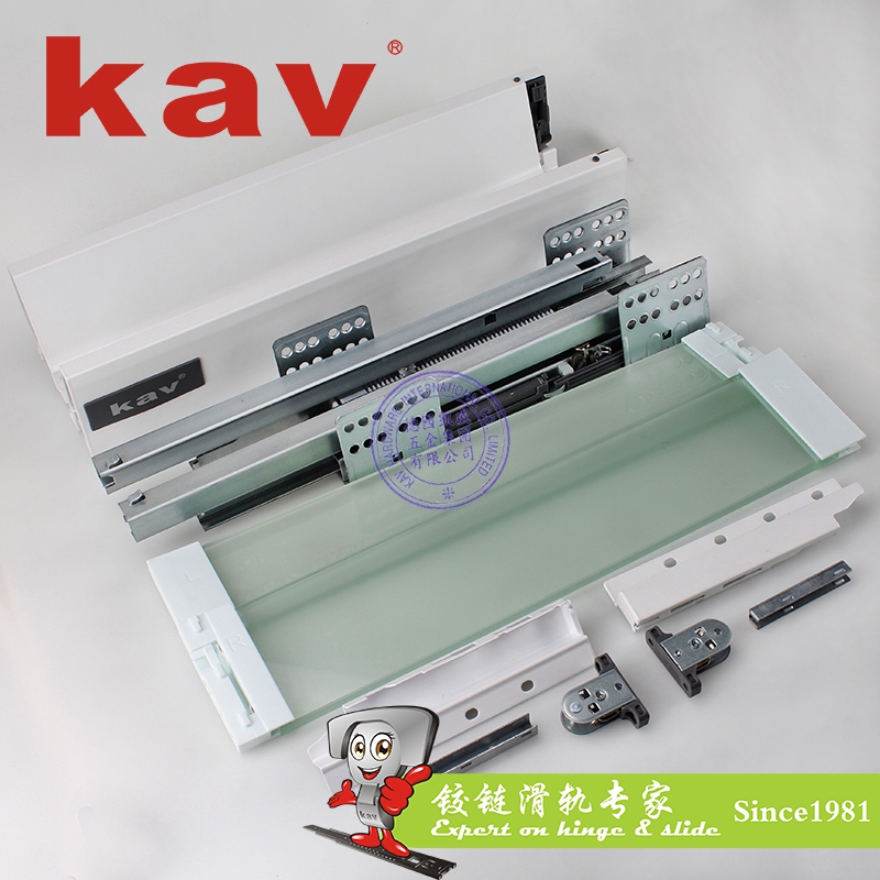 H型豪华百变阻尼骑马抽滑轨 低抽屉 H=68 E660H05-9
