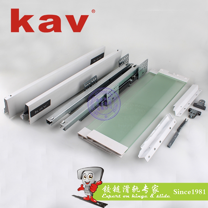 H型豪华百变阻尼骑马抽滑轨 低抽屉 H=68 E660H05-2