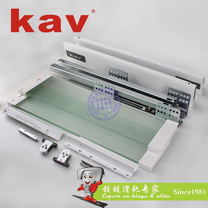 H型豪华百变阻尼骑马抽滑轨 低抽屉 H=68 E660H05-8