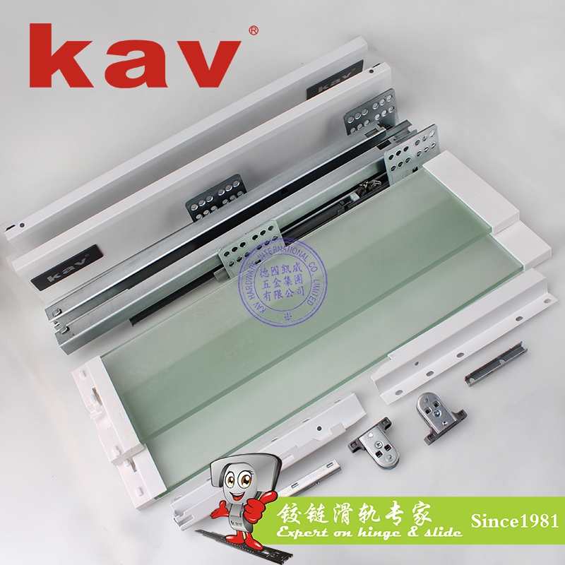 H型豪华百变阻尼骑马抽滑轨 低抽屉 H=68 E660H05-11