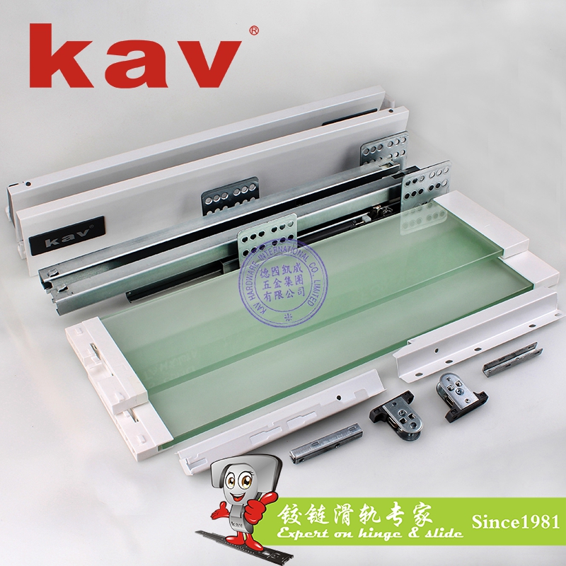 H型豪华百变阻尼骑马抽滑轨 低抽屉 H=68 E660H05-12