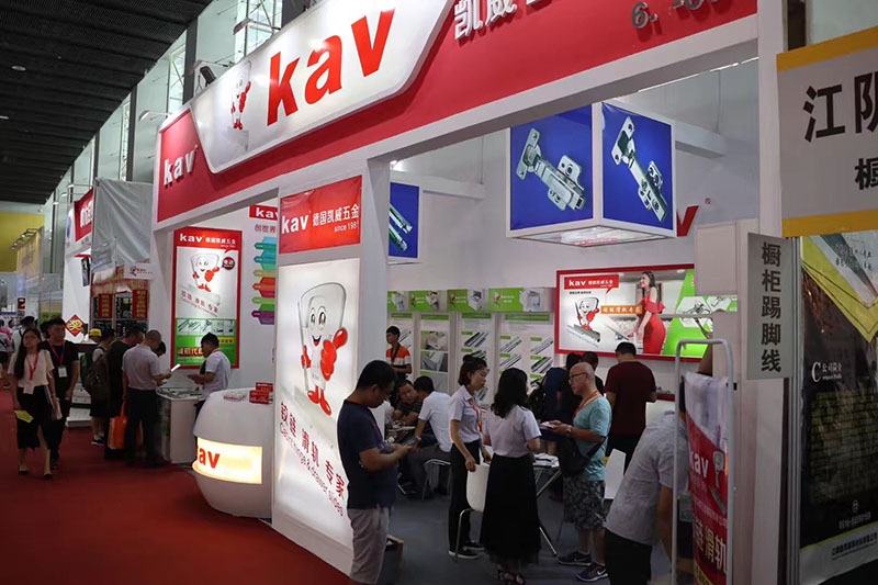 kav铰链滑轨在第二十届广州博览会现场