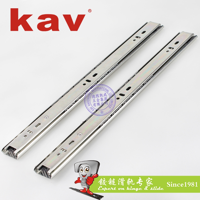 kav27mm宽二节钢珠滑轨抽屉导轨C27212