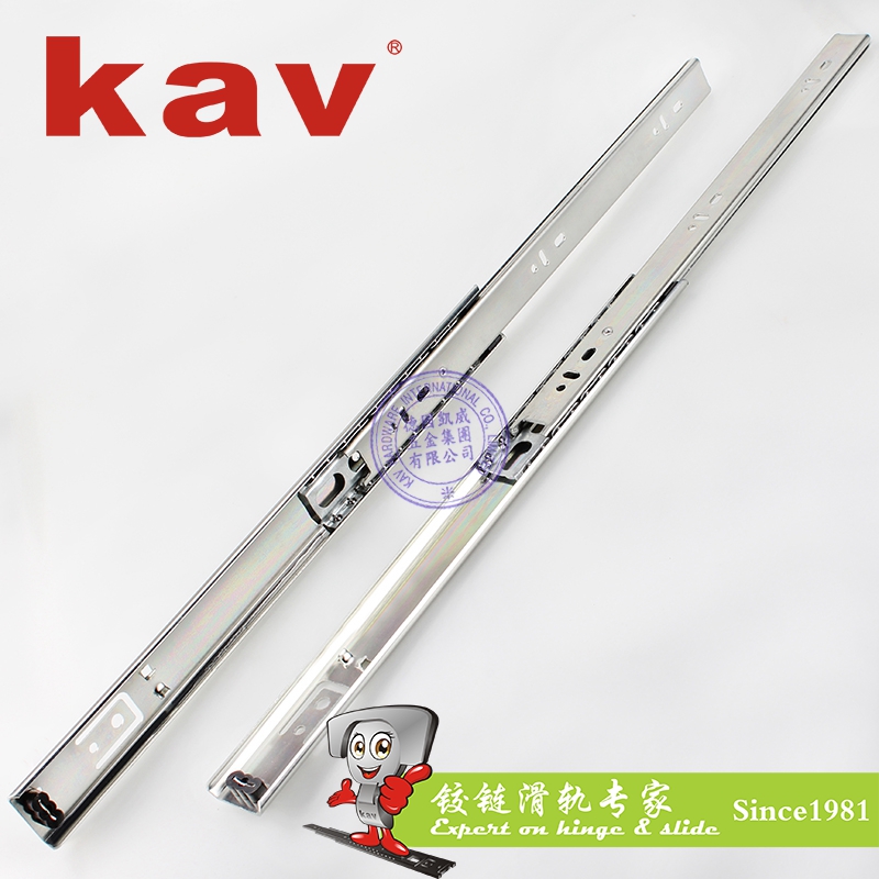 kav27mm宽二节钢珠滑轨抽屉导轨C27212