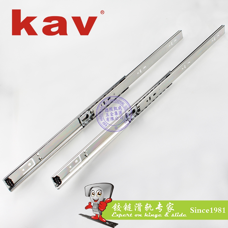 kav27mm宽二节钢珠滑轨抽屉导轨C27212