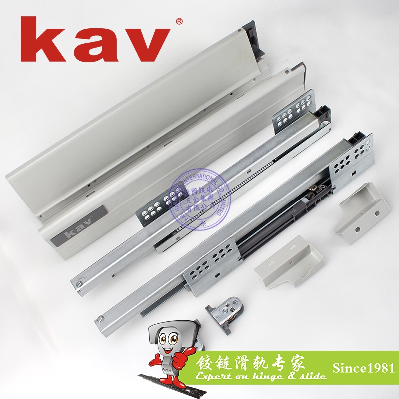 kav豪华阻尼骑马抽滑轨隐藏托底抽屉导轨E660H