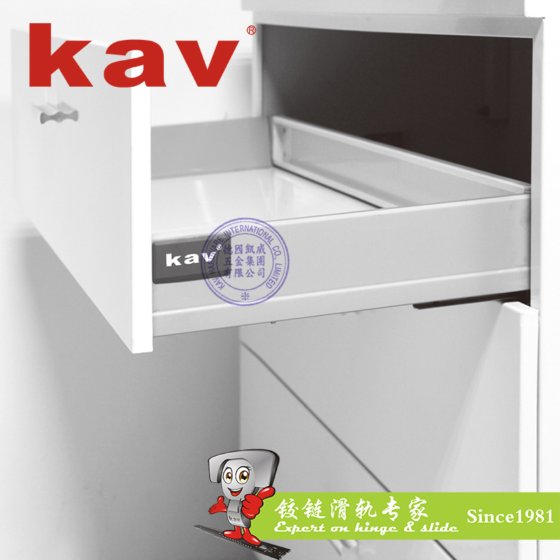 kav豪华阻尼骑马抽导轨带侧板L660H